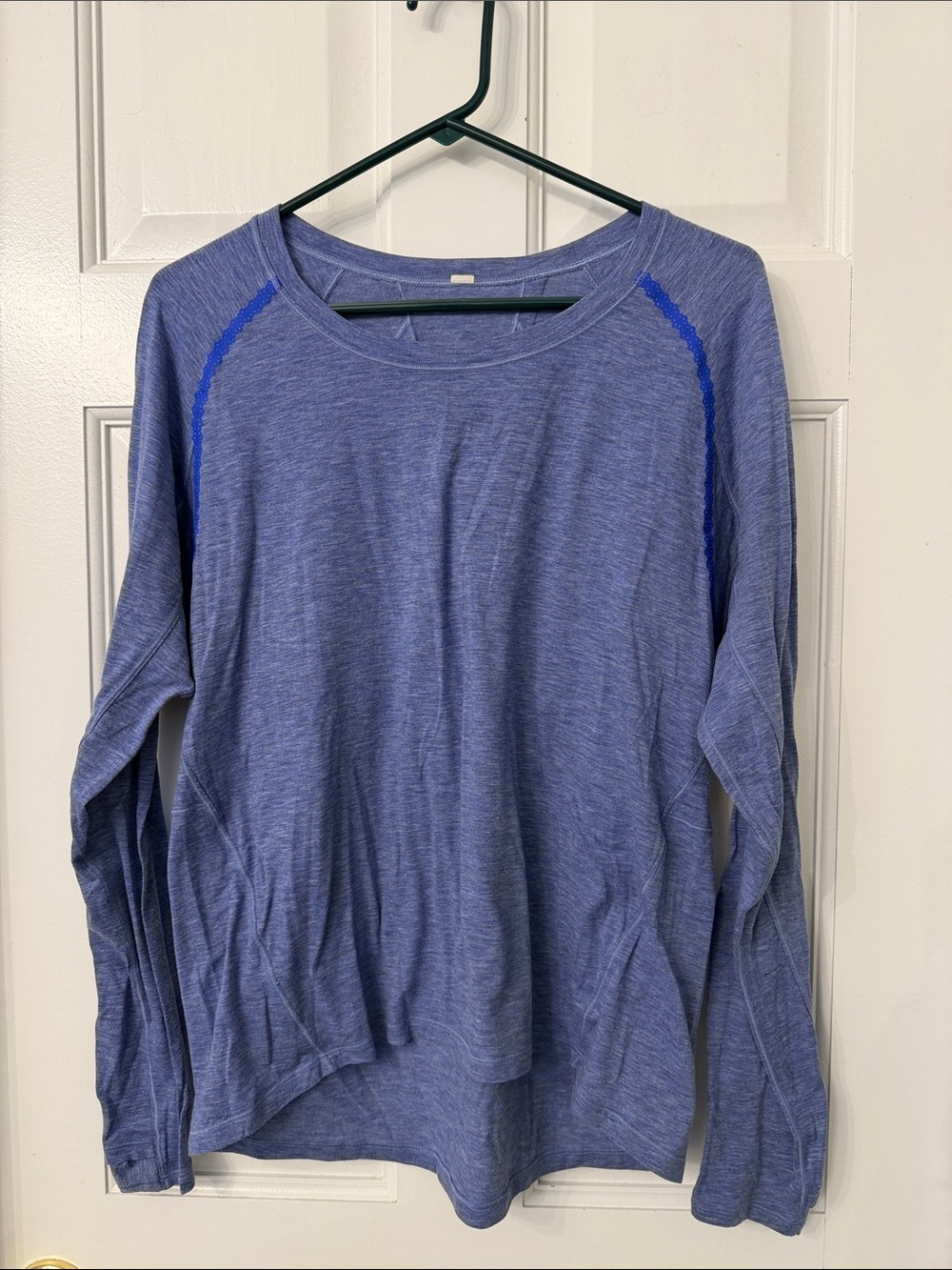 lululemon athletica Blue Heather Long Sleeve Crew